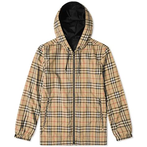 burberry reversible leather jacket|Burberry reversible check jacket men.